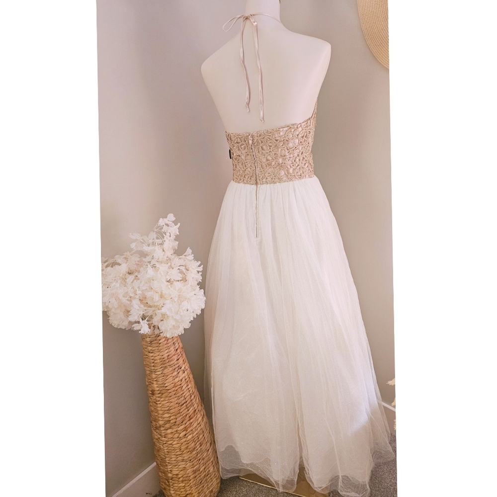 B Darling Halter Sparkling Gown - Picture 2 of 7